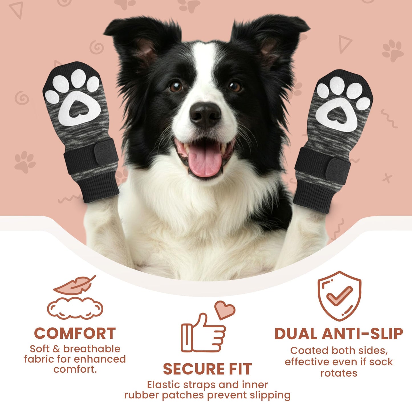 Anti Slip Dog Socks. Chosen for real quality, fits naturally into modern pet homes.