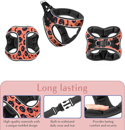 Comfort Fit Dog Harness Soft Padded No Pull Harness with Adjustable Buckles for Small Medium Large Dogs Step in Pet Vest with Easy Control Handle for Walking Jogging Running Training Dogs & Puppies