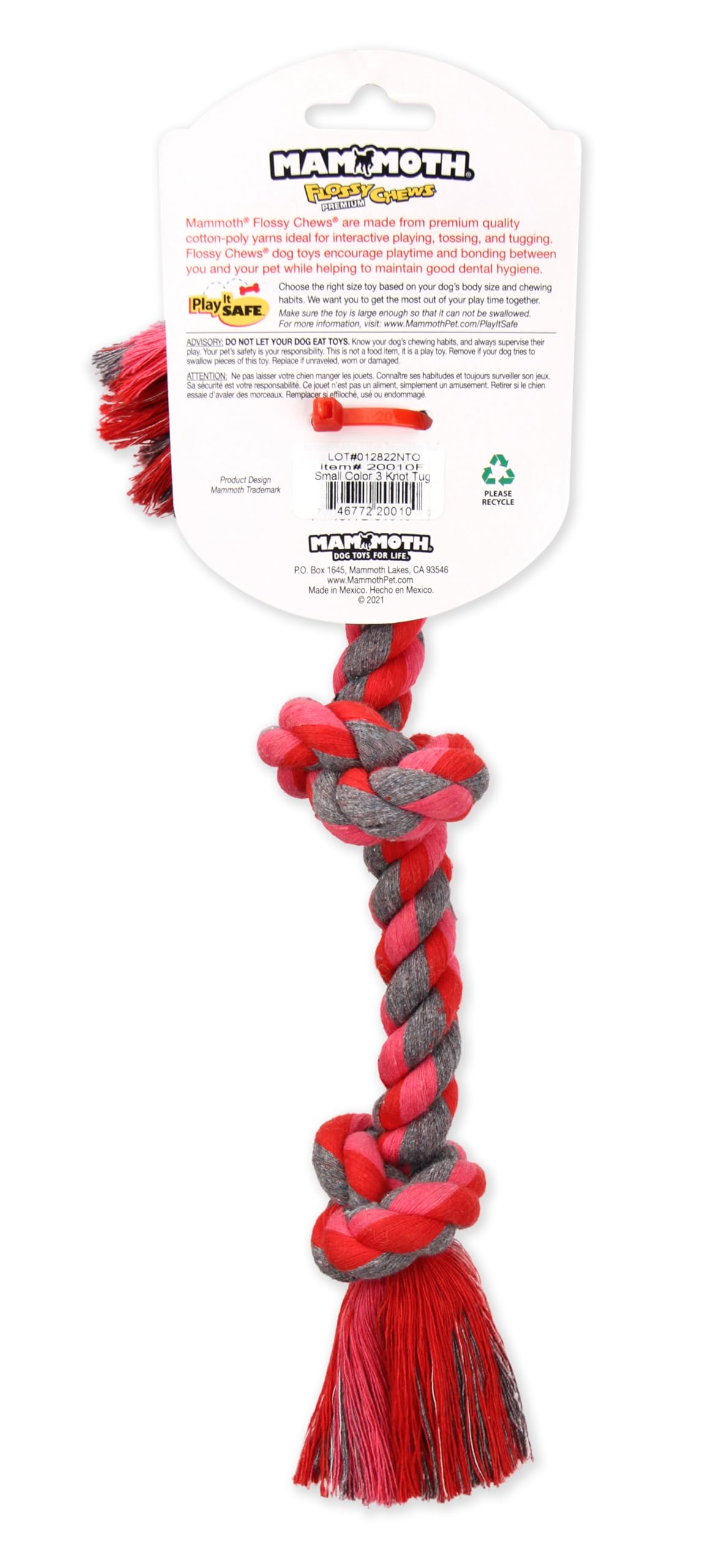 Mammoth Flossy Chews Color Rope Tug. Chosen for real quality, fits naturally into modern pet homes.