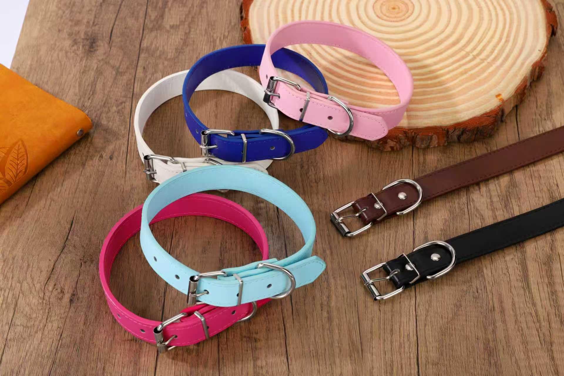 Azinoo Brown Soft Leather Dog Collar for Small. Chosen for real quality, fits naturally into modern
