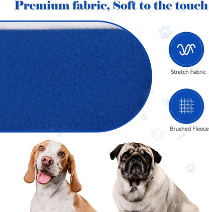 Dog Sweaters for Small Dogs Dog Hoodie Pet Sweater Solid Soft Brushed Fleece Pet Clothes Hoodie Sweatshirt with Pocket(Blue-S)