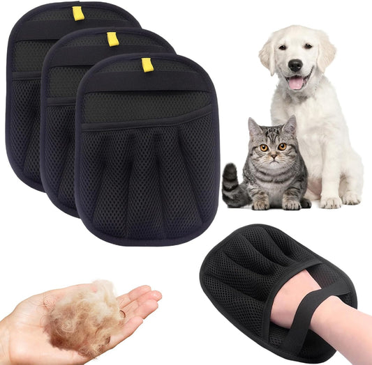 Pet Hair Removal Glove for Cats & Dogs, Reusable Pet Hair Remover Electrostatic Gloves for Couch