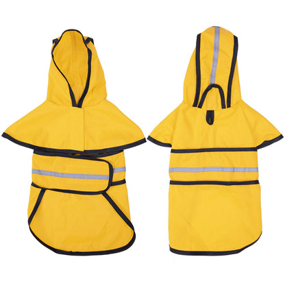 HDE Dog Raincoat with Hood & Leash Hole S. Chosen for real quality, fits naturally into modern pet