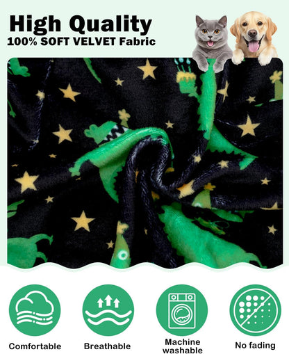 CuteBone Dinosaur Costume Dog Pajamas, Stretchy Spandex Crystal Velvet Sleepwear Coat for Small Dogs, Soft & Warm Pet Outfit Clothes for Cold Weather, Cozy Pullover Design COSP14XS