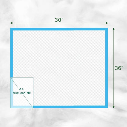 Disposable Bed Pads 30" x 36" [75 Count] Adult Incontinence Underpads, Heavy Duty Absorbent Pee Pad, XL Chucks Leakproof, Extra Large Puppy Training Pad, Waterproof Baby Changing Pad