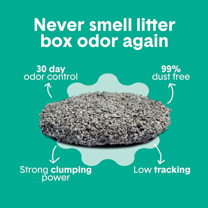 Boxiecat Gently Scented Premium Clumping Clay Cat Litter, 28-Pounds