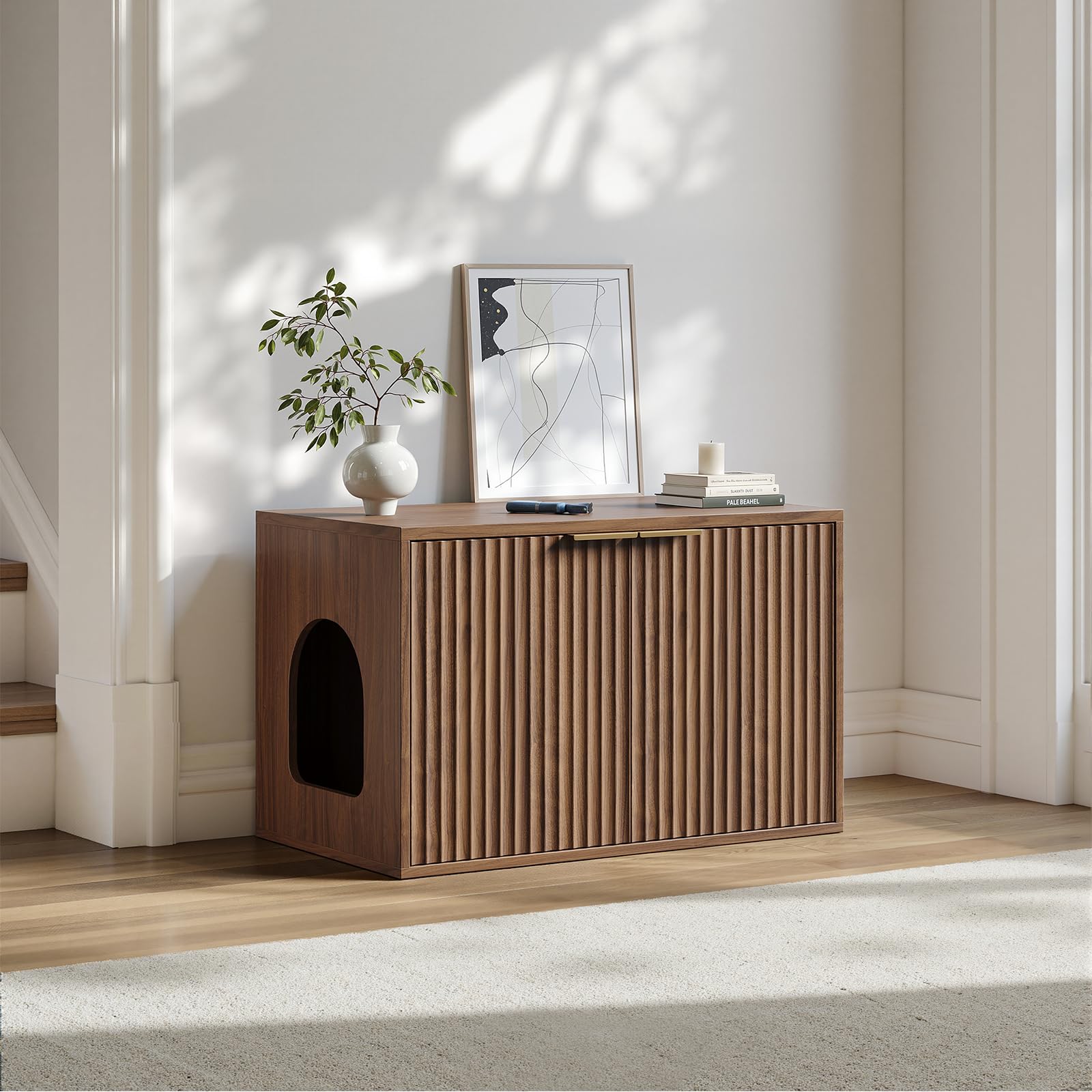 Evermagin 31.5" Cat Litter Box Enclosure Furniture. Chosen for real quality, fits naturally into