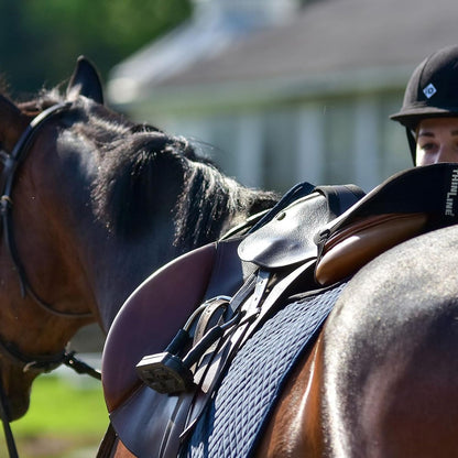 Thinline Cotton Quilted Jumper Durable Breathable Horse Riding Washable Shock-Absorbing no-Slip Thin Equine Saddle Pad - Equestrian Equipment and Accessories