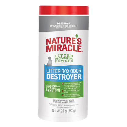 Nature's Miracle Cat Litter Box Odor Deodorizer Powder. Chosen for real quality, fits naturally