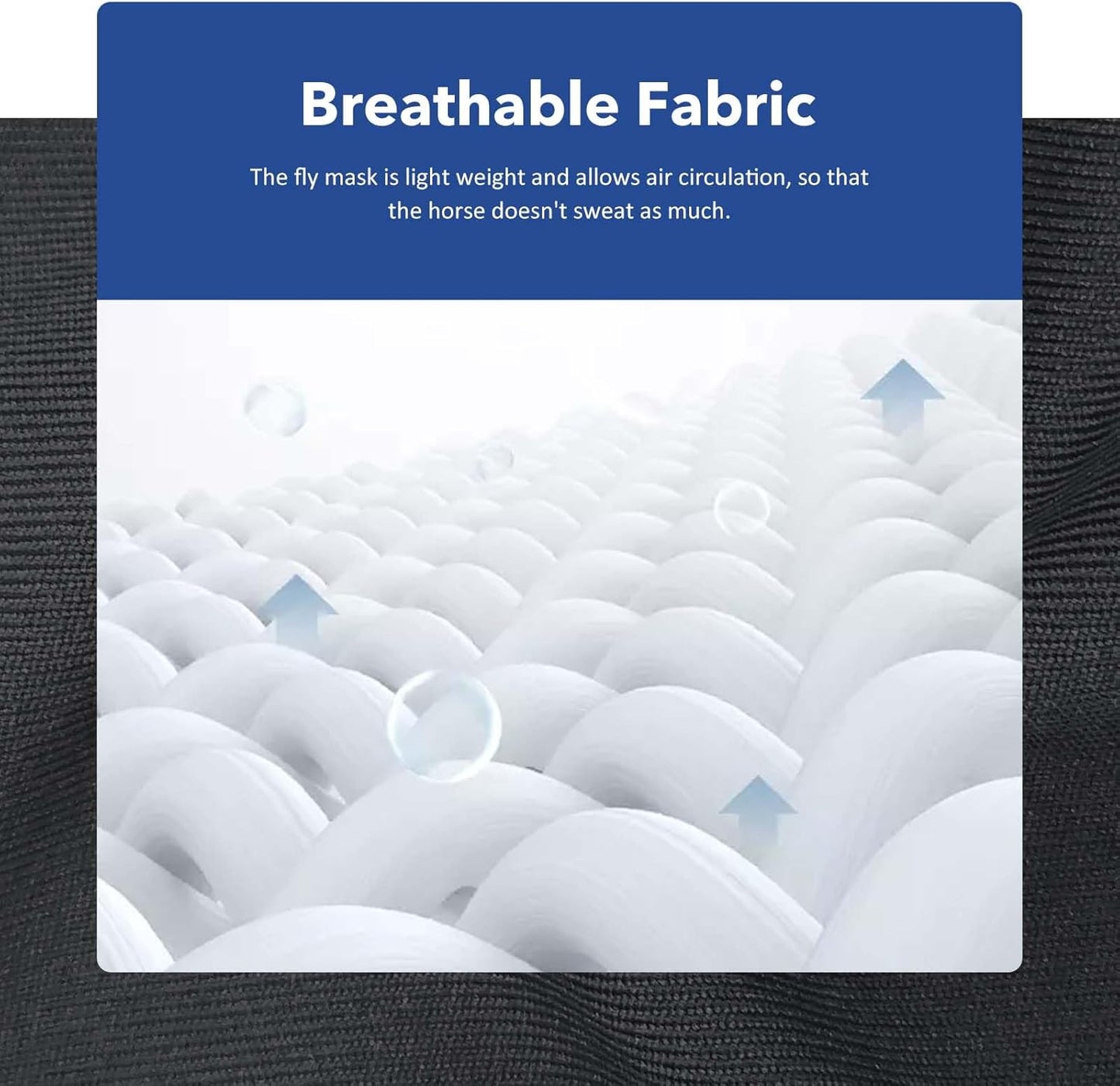 Harrison Howard Super Comfort Stretchy Fly Mask Large Eye Space with UV Protection Soft on Skin with Breathability Blossom Vibe L