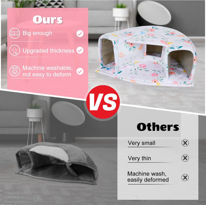 Unicorn Catcher Large Cozy Pet Bed & Tunnel - Warm & Washable, Suitable for Guinea Pigs, Hamsters, Chinchillas & Bunnies