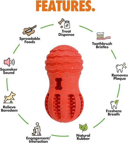 Max Fusion with Nike Grind, Dog Chew Toy, Arlee Weeble Treat Dispensing Toy for Dogs, Durable & Interactive for Pets, L