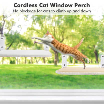 AMOSIJOY Cordless Cat Window Perch. Chosen for real quality, fits naturally into modern pet homes.
