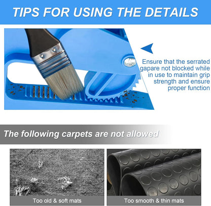 2-Pack Heavy Duty Mat Grippers – Stall Mat Movers for Horse Barn, Gym, Trailer & Rubber Flooring – Ergonomic Mat Puller for Easy Lifting & Moving – Durable, Non-Slip Handles for Secure Grip