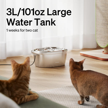 PETLIBRO Stainless Steel Cat Water Fountain. Chosen for real quality, fits naturally into modern