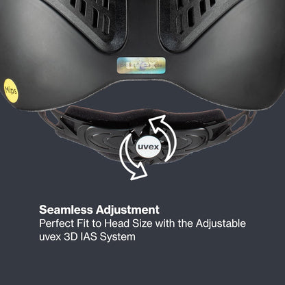 uvex exxential III MIPS - Lightweight Unisex Riding Helmet - Individual Size Adjustment