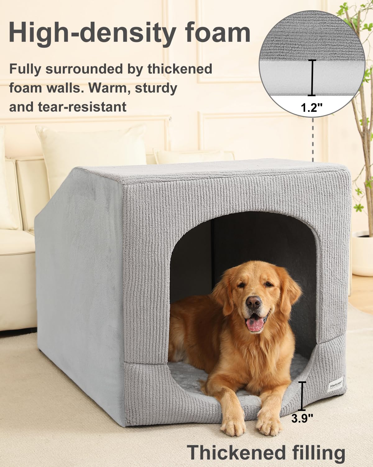 Hovicaed Indoor Dog House Extra Large Sized Dog Tent. Chosen for real quality, fits naturally into