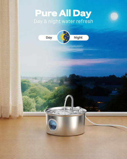 Cat Water Fountain Stainless Steel: Cat Fountain for. Chosen for real quality, fits naturally into