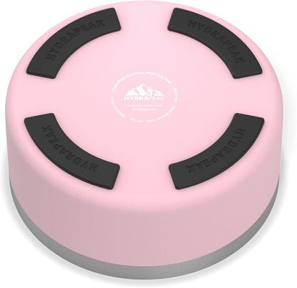 Hydrapeak Dog Bowl; Non Slip Stainless Steel; Water and Food Dish; Large Sized and Small Dogs; 32oz 64oz; Multiple Sizes; 4 Cup | Pink