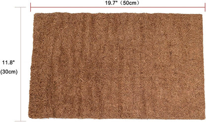 Hamiledyi Reptile Carpet Natural Coconut Fiber Tortoise Carpet Mat for Pet Terrarium Liner Reptile Supplies for Lizard Snake Chamelon Turtle Bedding Bunny Rabbit Mat (4 Pcs)