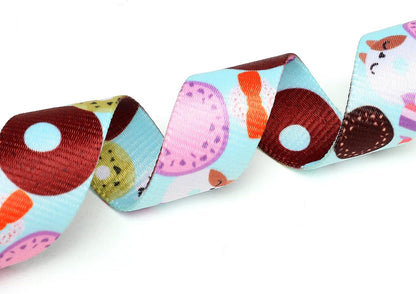 Mercano Adjustable Dog Collar - Special Design Patterns, Soft Nylon Comfortable Durable Pet Collar for Small Medium Large Dogs (M, Blue Cookie)