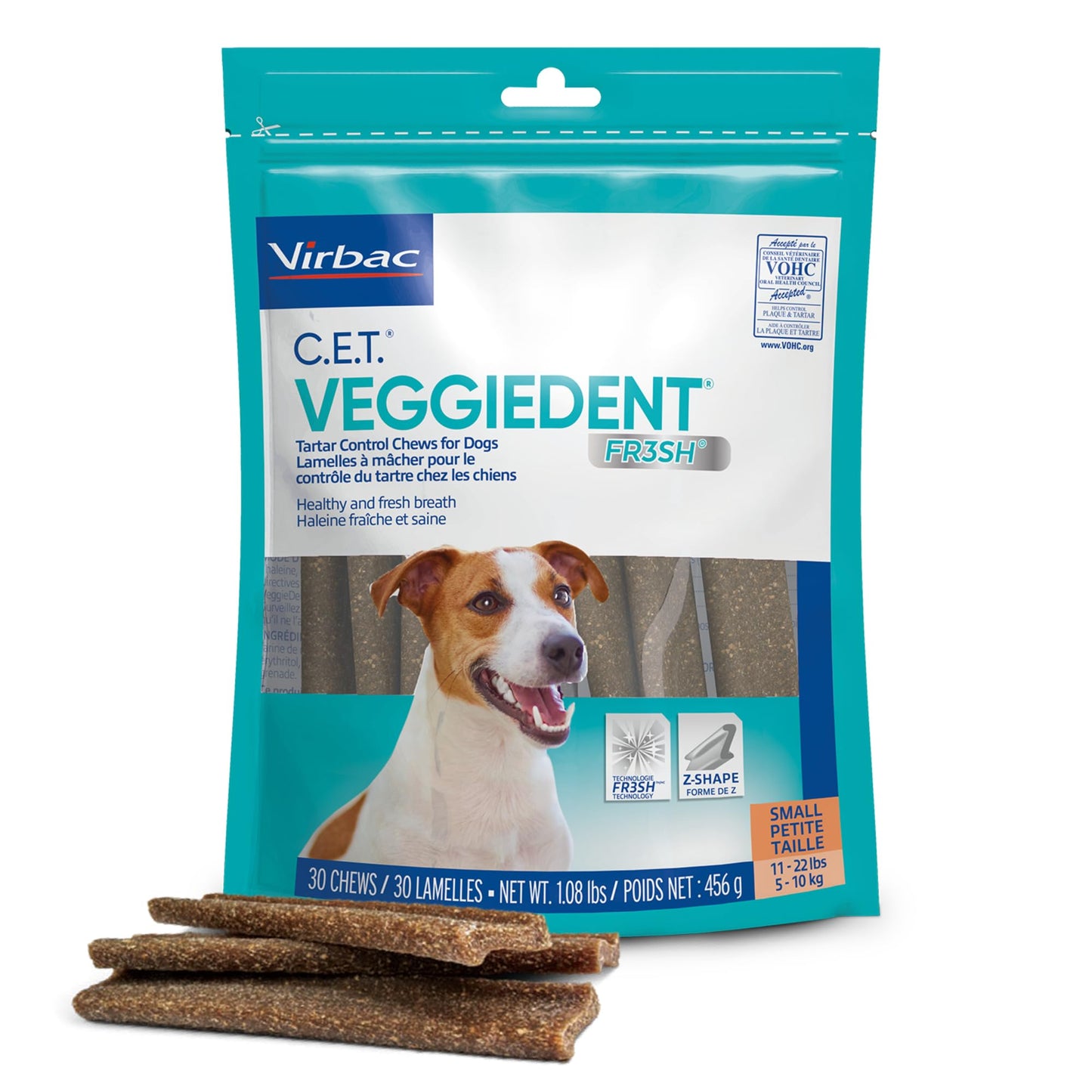 C.E.T. Veggiedent Fr3sh Plaque and Tartar Control. Chosen for real quality, fits naturally into
