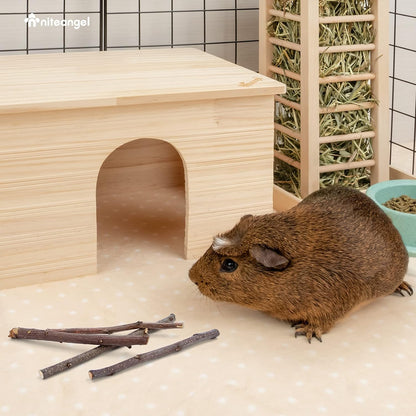 Niteangel Apple Sticks Natural Chew Toys for Rabbits, Chinchilla, Guinea Pigs, Hamsters and Other Small Animals (Apple Twig)