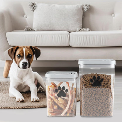 2-Pack Dog Treat Storage Container Set 78oz+48oz | Airtight Pet Treat Canisters for Cats & Dogs, Kitchen Counter Jar, BPA-Free, Dog Cookie Treats Jars with Lid, Keeps Treats Fresh & Crunchy