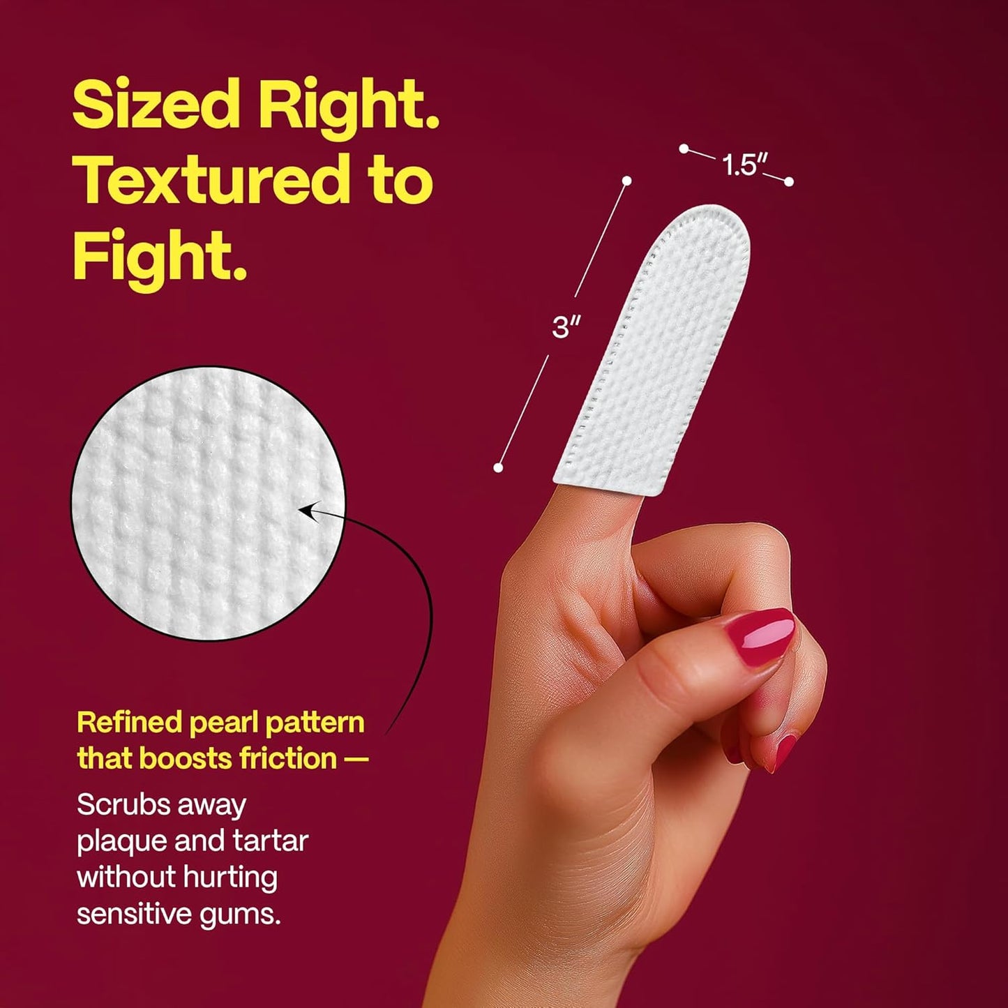 DOCO Dog Teeth Cleaning Wipes Dental Finger Wipes for Cats & Dogs Remove Plaque & Tartar, Freshen Breath, No Rinse, Easy & Effective Pet Tooth Cleaning Kit for Oral Care, Chicken Flavor, 100 Count