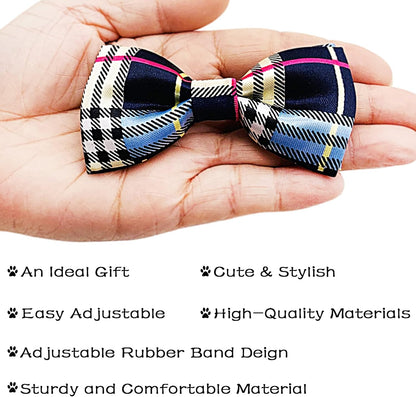 PET SHOW Pet Small Dogs Collar Embellishment Attachment Bow Ties Puppies Cats Collar Charms Accessories Slides Bowties for Birthday Wedding Parties Assorted A Style Assorted B Styles Pack of 5