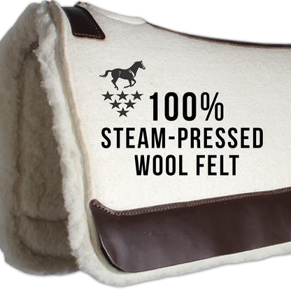 Professional's Choice 100% Steam-Pressed Wool Felt Saddle pad