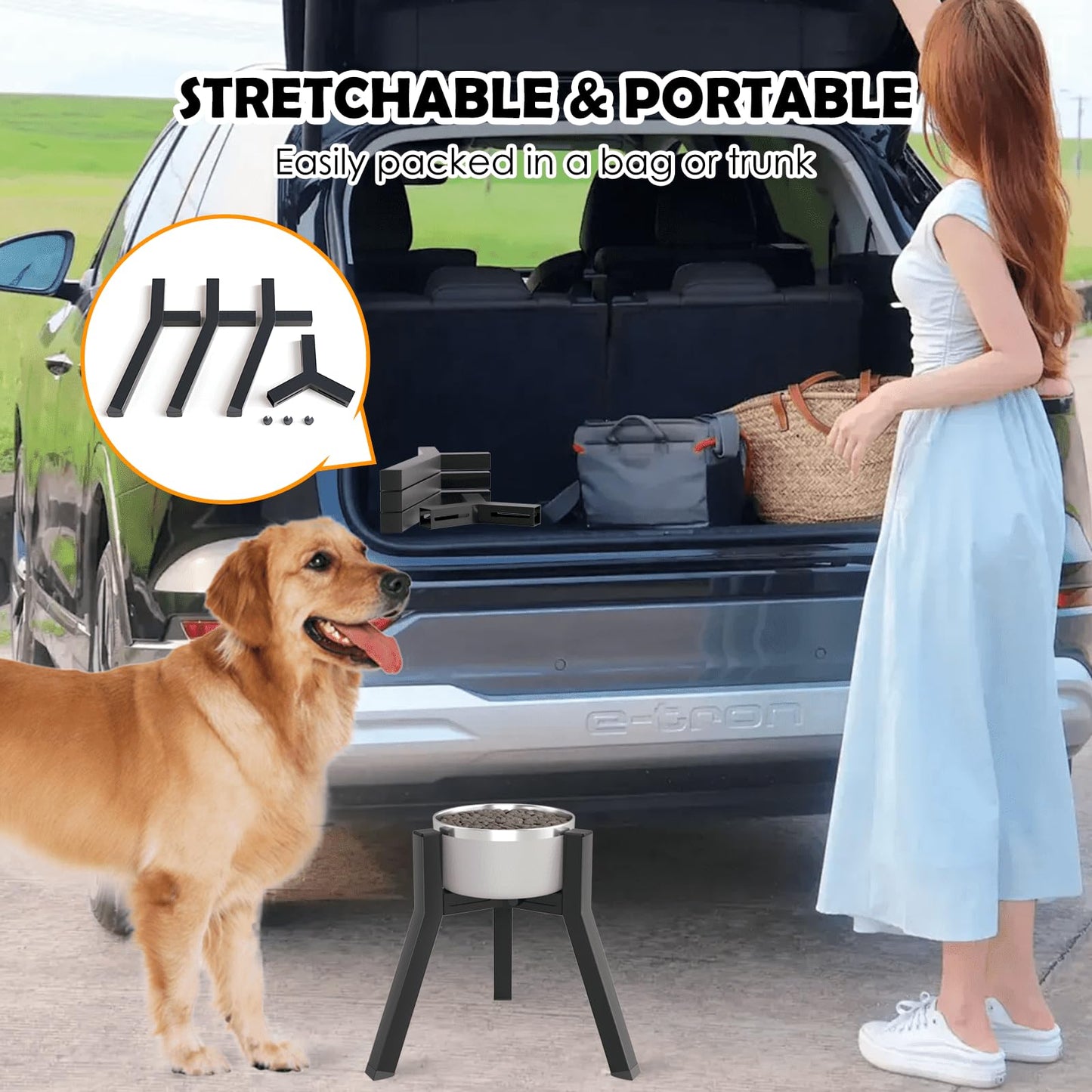 TIDANT Dog Bowl Stand for Medium Large Dogs. Chosen for real quality, fits naturally into modern