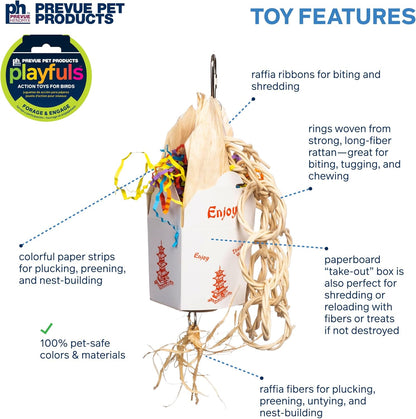 Prevue Pet Products Takeout - Playfuls Forage & Engage Bird Toy 60245