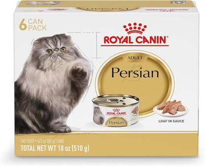 Royal Canin Persian Adult Breed Specific Loaf in Sauce Adult Wet Cat Food, 3 oz can (6-Pack)