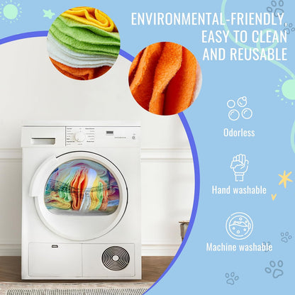 Pet Snuffle Ball, Puzzle Sniffing Interactive Dog Ball for Blind Dogs Training Stress Relief Dog Enrichment Toys Treat Machine Washable (15cm, Tropical Fruit)