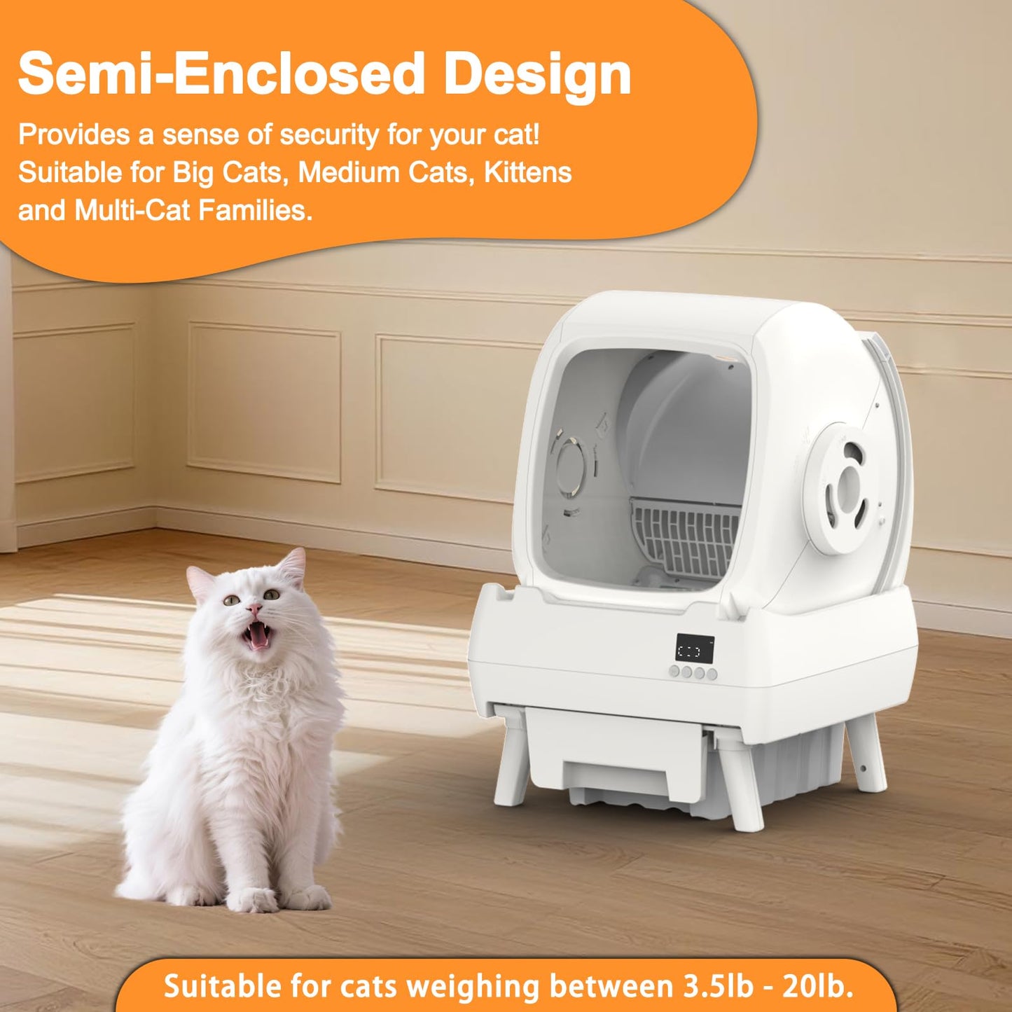 FRCFRC Automatic Cat Litter Box Self Cleaning. Chosen for real quality, fits naturally into modern