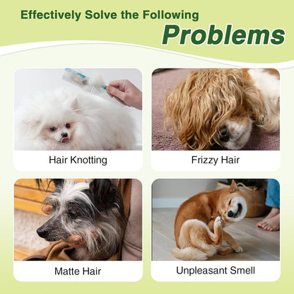 Dog Conditioner with Shea Butter & Olive Oil – Moisturizes, Relieves Itchy Skin & Allergies, Detangles, Controls Shedding, Leaves Fur Soft, Shiny & Fresh, Avocado Scent, 6.76 oz