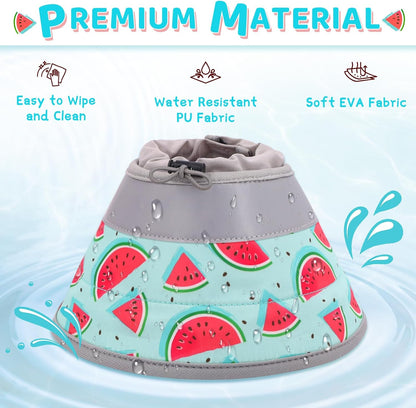 Cat Cone Collar Soft to Stop Licking, Adjustable, Foldable Lightweight Kitten Cones After Surgery Recovery for Cats & Kittens, Cat Cone Alternative (Blue, M)