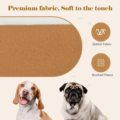 Dog Hoodie Dog Sweaters for Large Dogs Solid Soft Brushed Fleece Clothes Hoodie Sweatshirt with Pocket(Coffee-XXL)