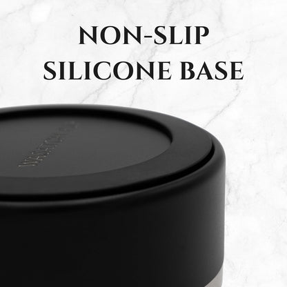 Stainless Steel Dog Bowl for Small-Large Dogs | Double Wall Insulated, Non-Slip Base Heavy Duty Water and Food Bowls for Dogs & Cats | Pet Safe BPA Free & Dishwasher Safe | 64 Oz - Black