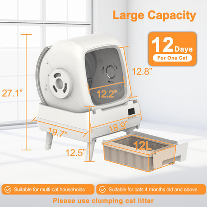FRCFRC Automatic Cat Litter Box Self Cleaning. Chosen for real quality, fits naturally into modern