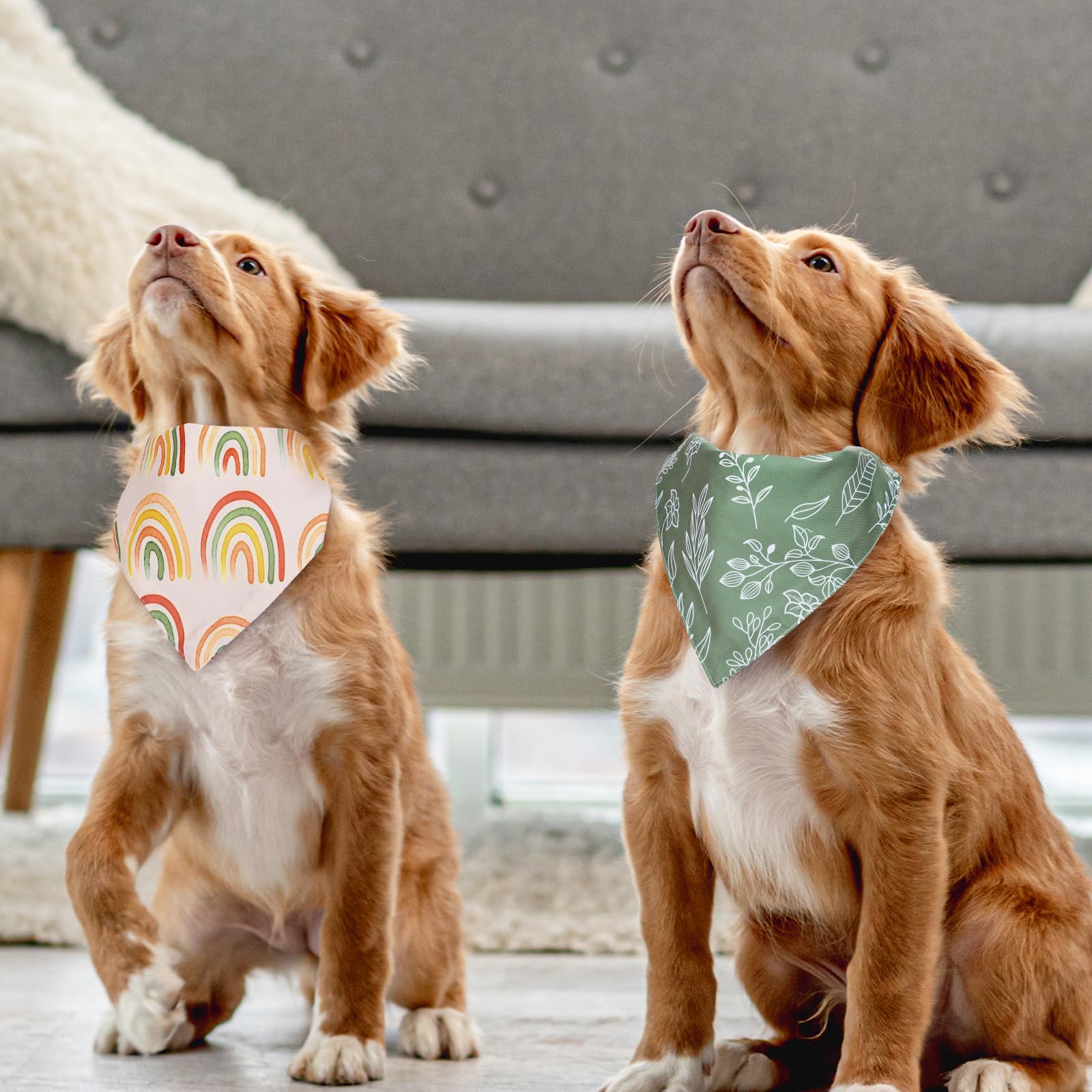 Whaline 4 Pcs Boho Pet Bandanas. Chosen for real quality, fits naturally into modern pet homes.