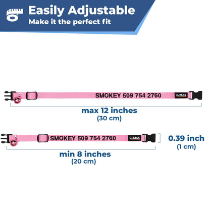 GoTags Personalized Cat Collars with Breakaway Safety. Chosen for real quality, fits naturally into