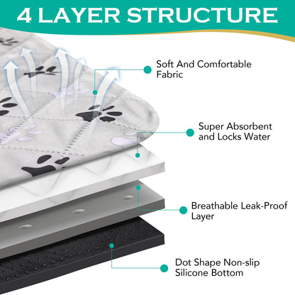 FUWERY Extra Large Washable Pee Pads for Dogs. Chosen for real quality, fits naturally into modern