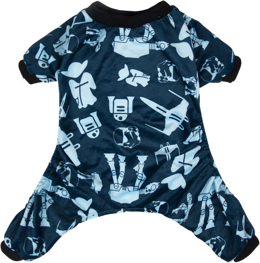 CuteBone Small Dogs Outfit Soft Puppy Onesies Pjs Dog Pajamas Pet Coat Cat Apparel Comfy Doggie Jumpsuit Bodysuit for All Seasons P47M