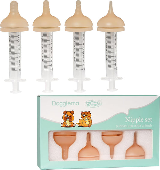 Silicone Feeding Nipple and Syringes for All Breed of Puppies and Other Animals Dongdong pet (4