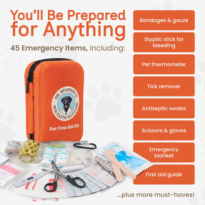Dr Brahmsy’s Pet First Aid Kit for Dogs and Cats. Chosen for real quality, fits naturally into