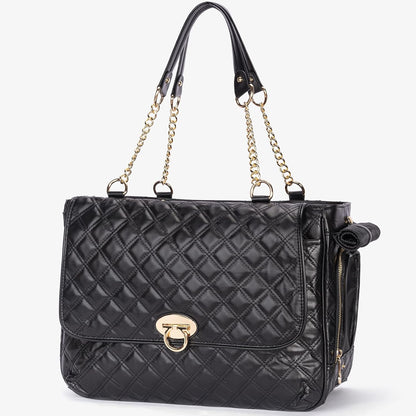 Fashion Pet Carrier Dogs Cat Small Animals Purse Bag, Leather Pet Carriers Dog Puppy Kitten Tote Travel Handbag TSA Airline-Approved