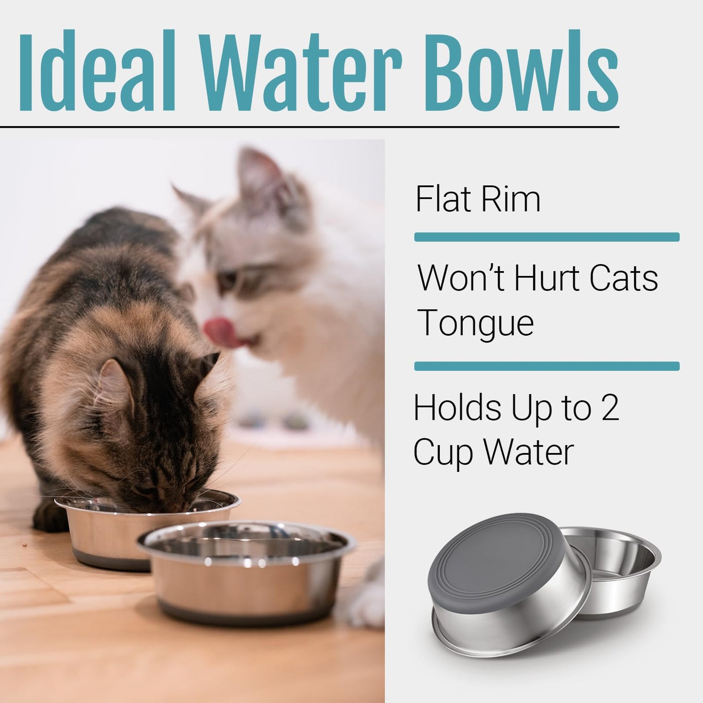 PEGGY11 Nonslip Stainless Steel Dog Cat Bowls. Chosen for real quality, fits naturally into modern