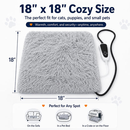GOLOPET Cat Heating Pad with Normally Open Function，UL. Chosen for real quality, fits naturally